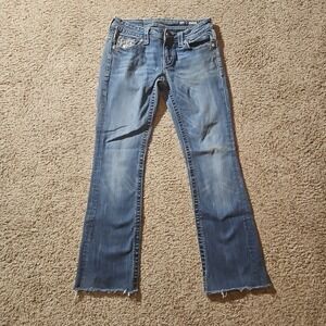 Miss Me Jeans Womens 28x29 Signature Rise Embellished Sequined JP6239B Altered